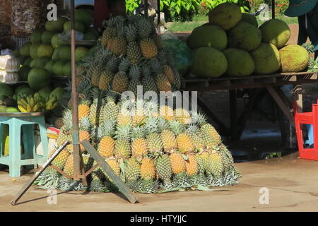 Beaucoup d'ananas Banque D'Images