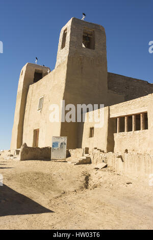 Nouveau Mexique, Acoma Pueblo, San Estevan del Rey Mission Church, 1629 Banque D'Images