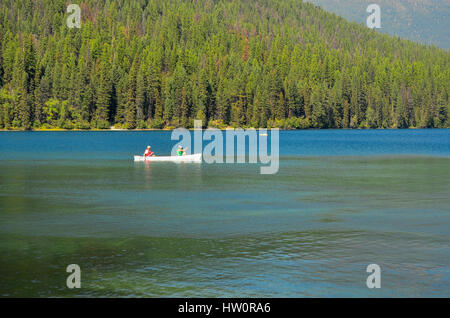 Lac Bowman, Glacier National Park, Montana, USA Banque D'Images