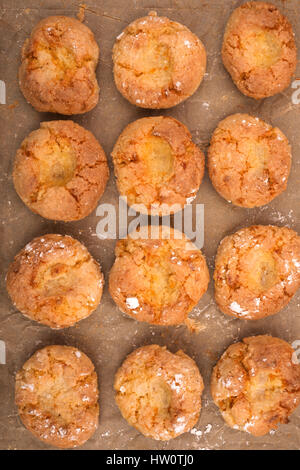 Des Pasticcini de Mandorie soft (biscuits aux amandes) Banque D'Images