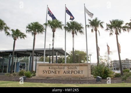 L'aéroport de Sydney Kingsford Smith. Banque D'Images