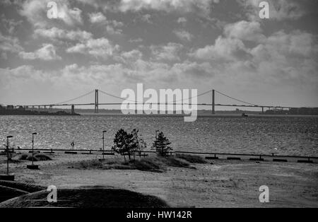 Le nouveau pont du Petit Belt. Tourné au Danemark Banque D'Images