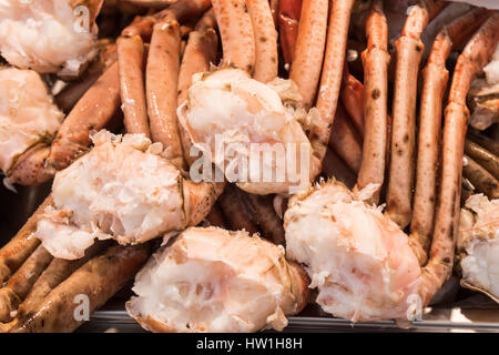 Les pattes de crabe, fruits de mer Banque D'Images