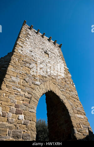 Porte de Montecolognola village, Magione, Ombrie, Italie Banque D'Images