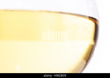 Verre à vin blanc - effet Tilt Shift Focus sélectif Banque D'Images