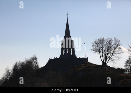 Ossuaire historique du mont Cimone à la mémoire des soldats qui sont morts pendant la Première Guerre mondiale dans les montagnes du nord de l'Italie Banque D'Images