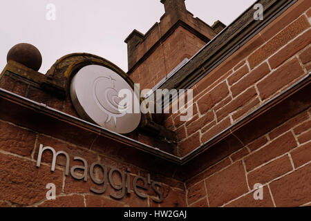 La première Glasgow Maggie's Centre a ouvert ses portes en 2002 et a été situé à l'ouest de l'ancienne infirmerie gatehouse lodge de l'Université de Glasgow Banque D'Images