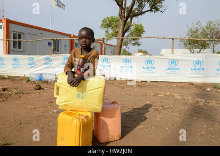 L'OUGANDA, Arua, sud Soudanais réfugiés en Bidi Bidi / suedsudanesische Fluechtlinge d'établissement des réfugiés im Fluechtlingslager Bidi Bidi Banque D'Images