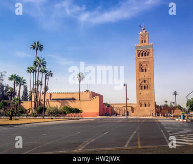 Mosquée Koutubia - Marrakech, Maroc Banque D'Images