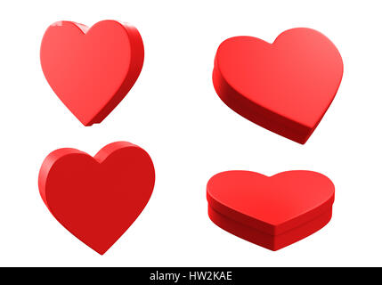 Des boîtes en forme de coeur Banque D'Images
