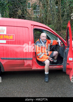 Postman, England, UK. Banque D'Images