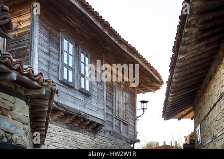 Vieilles maisons traditionnelles à Zheravna, Bulgarie Banque D'Images