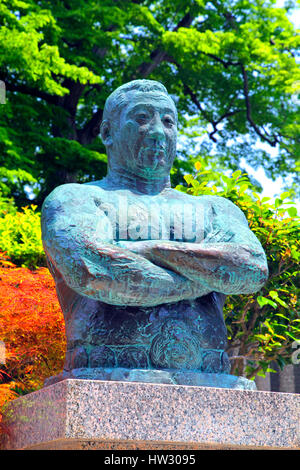 Pro-Wrestler Rikudozan Statue de Ikegami Honmonji Japon Tokyo Ota Banque D'Images