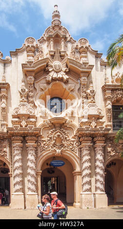 Casa del Prado, Balboa Park, San Diego, Californie, USA. Banque D'Images