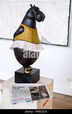 Bjørn Okholm Skaarup's Hippo ballerine dans l'Orangerie à l'Haveselskabets ont, par le côté de Frederiksberg gardens, Copenhague, Danemark Banque D'Images