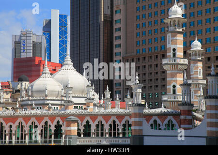 La Malaisie, Kuala Lumpur, Masjid Jamek, mosquée, Banque D'Images