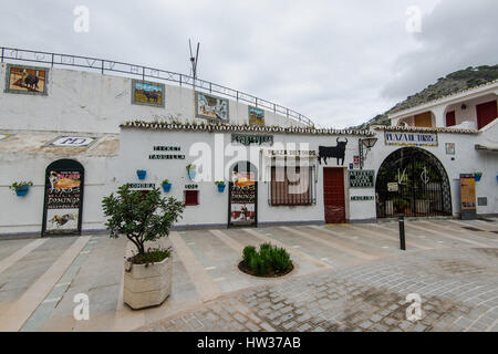 Mijas, Espagne - 16 mars 2017 : pittoresque village blanc de Mijas. Destination touristique d'andalousie. Costa del Sol. Le sud de l'Espagne Banque D'Images