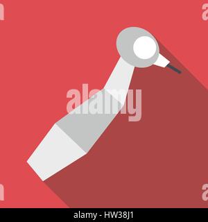 Machine de forage de la dent, l'icône de style plat Illustration de Vecteur