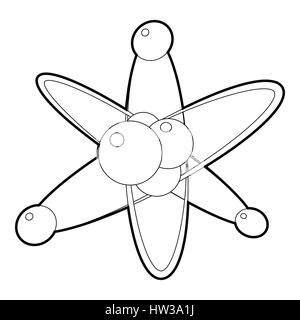 L'icône de molécules, style 3D isométrique Illustration de Vecteur