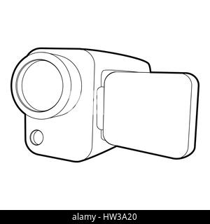 Icône de caméscope, isométriques style 3d Illustration de Vecteur