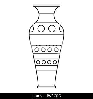 Icône style du contour, Vase Illustration de Vecteur