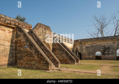 Le Fort à Minhla, Myanmar Banque D'Images