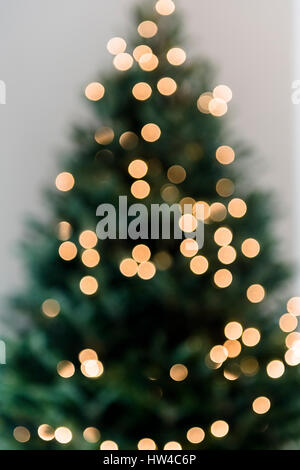Defocused Christmas Tree Banque D'Images