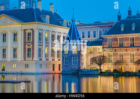 La Haye Pays-Bas des édifices du Parlement. Het Torentje - La Petite tour - bureau du Premier ministre néerlandais. Banque D'Images