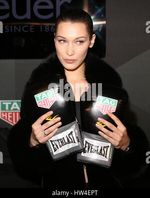 Bella Hadid est annoncé comme le nouveau visage de la marque de montres de luxe TAG Heuer comprend : Bella Hadid Où : New York, United States Quand : 13 Oct 2017 Banque D'Images