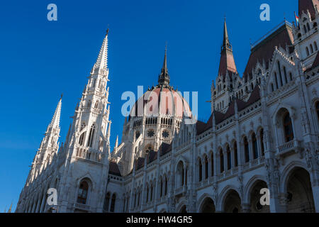 Bâtiment du Parlement hongrois (Országház) Lipótváros, Budapest, Hongrie Banque D'Images