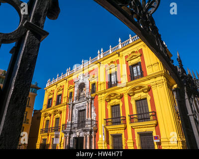 Palacio Episcopal, évêque Palace. Costa del Sol, Malaga. Andalousie le sud de l'Espagne. L'Europe Banque D'Images