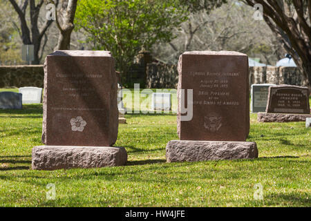 La Tombe de Lyndon B Johnson, Coccinelle et Lyndon B Johnson National Historical Park, TX, USA Banque D'Images