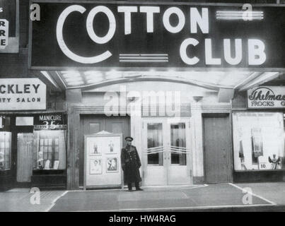 COTTON CLUB à Harlem, New York, vers 1930 Banque D'Images