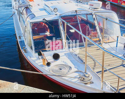 Hop-on hop-off sightseeing boat, Stockholm, Suède, Scandinavie Banque D'Images