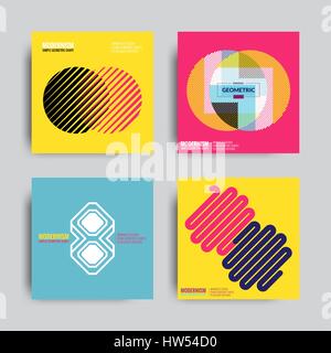 Abstract Art Horizons Graphiques Posers Illustration de Vecteur