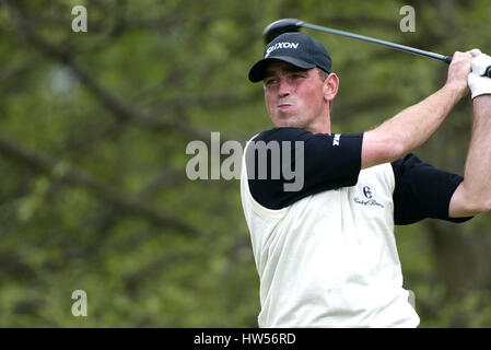 THOMAS BJORN DANEMARK LE BEFFROI SUTTON COLDFIELD BIRMINGHAM 10 Mai 2002 Banque D'Images