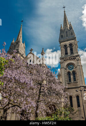 Eglise de Saint Ambroise sur le Boulevard Voltaire, Paris, France . L'architecte choisi pour le temple Ballou un mélange de style néo-gothique, un Banque D'Images