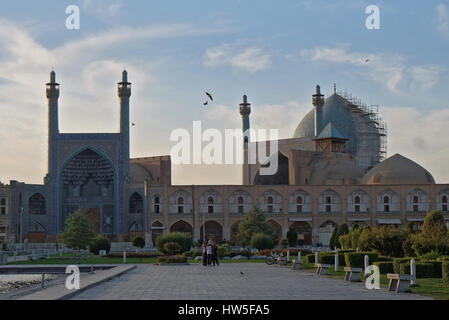 Détails de cheikh Lotfollah mosquée à Isfahan, Iran, du patrimoine mondial de l'Iran Banque D'Images