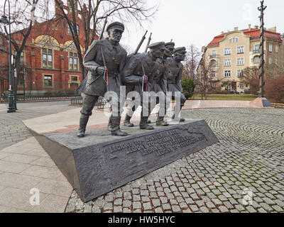 Monument de Cracovie pour les légions du Maréchal Jozef Pilsudski Pologne Banque D'Images