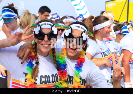 Course couleur, stratford, Londres, royaume-uni Banque D'Images