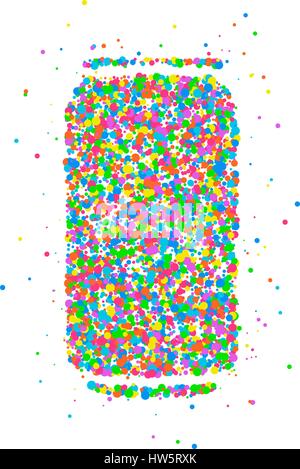 Bouteille de soda Résumé Illustration de Vecteur