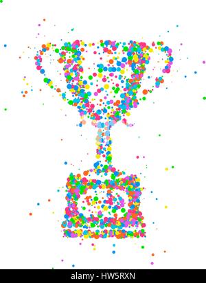 Résumé de la coupe du trophée Illustration de Vecteur