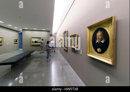 La France, Hérault, Montpellier, centre historique, Musée Fabre, prix des peintures flamandes et hollandaises, portrait du peintre Frans Francken le vieux par Pieter Paul Rubens Banque D'Images