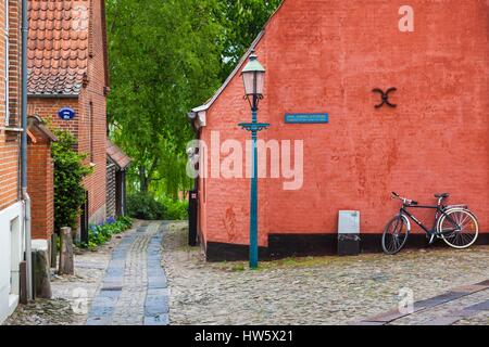 Le Danemark, le Jutland, Viborg, fo bâtiments du quartier historique. Banque D'Images