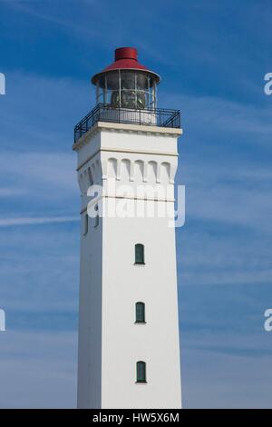 Le Danemark, Langeland, Bagenkop, Keldsnor Fyr lighthouse Banque D'Images