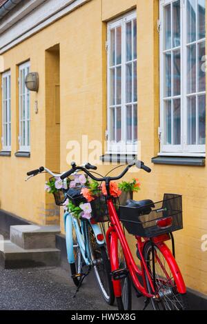 Le Danemark, la Nouvelle-Zélande, Soro, maisons traditionnelles danoises, Sogade street Banque D'Images