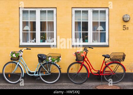 Le Danemark, la Nouvelle-Zélande, Soro, maisons traditionnelles danoises, Sogade street Banque D'Images