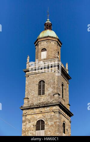 France, Morbihan, Auray, clocher de l'église Saint-gildas Banque D'Images