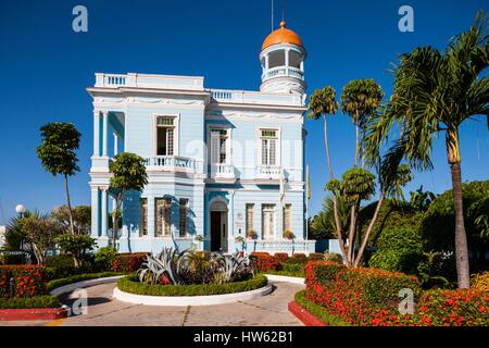 Cuba, Cienfuegos, Cienfuegos province, centre historique classé au Patrimoine Mondial par l'UNESCO, Punta Gorda, l'hôtel Palacio Azul Banque D'Images