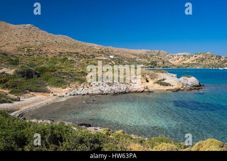 La Grèce, l'archipel du Dodécanèse, l'île de Leros, Blefouti bay Banque D'Images